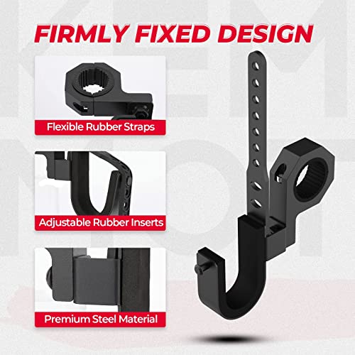 KEMIMOTO UTV Tool Holder Rack 2 Sets, Roll Bar UTV Tool Holder Shovel Mount Bow Rack Fits for 1.75”-2" Roll Bars Compatible with Snowmobile Golf Cart - Image 2