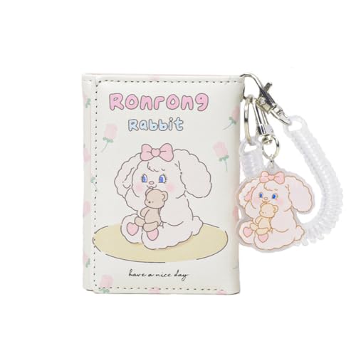 New Women Wallets Female Leather Purses Card Holders Tulip Bunny Portable Coin Purse Larg