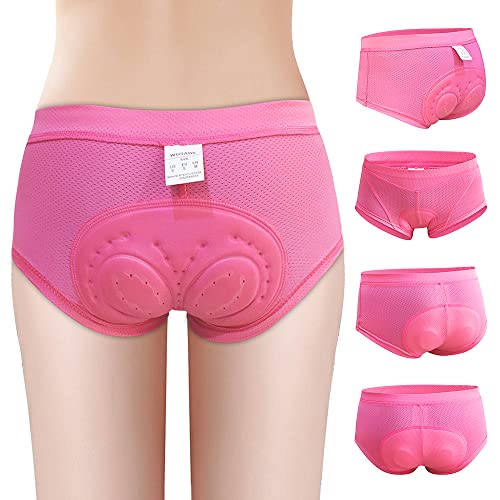 Changxi Roupa íntima feminina de ciclismo 3D com malha respirável acolchoada pa ciclismo de biciclet