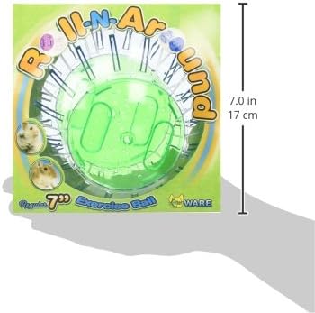 Ware Manufacturing3261 Roll-N-Around Small Pet Rolling Ball Toy, Medium, Clear