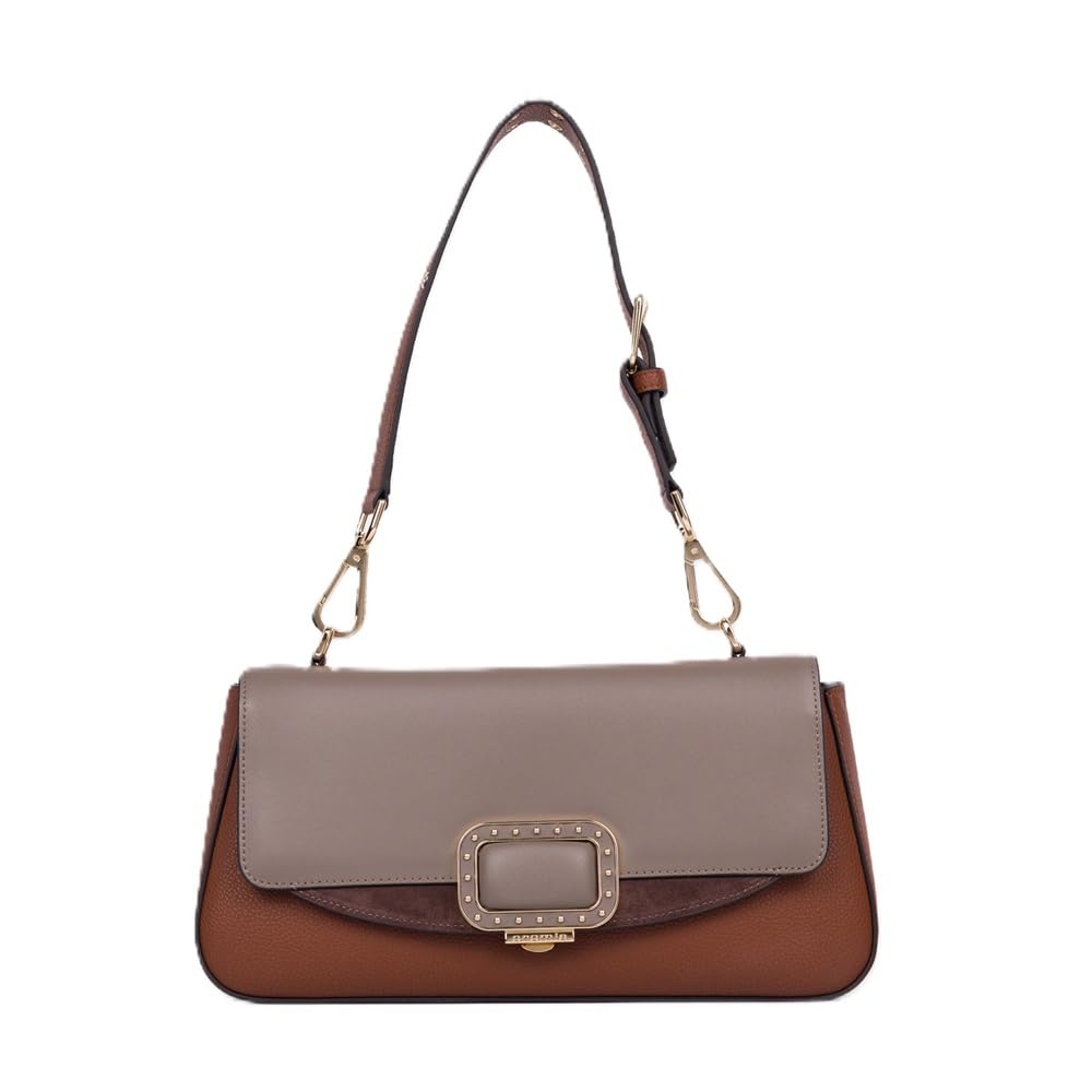 CROMIA LADIES BAG GRACE (Borsa a Shell) MANDORLA 29x14.5x8cm