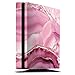 DeinDesign Skin Compatibile con Sony Playstation 4 PS4 Slim Pellicola Adesivi Sirenetta Marmo Glitter Look
