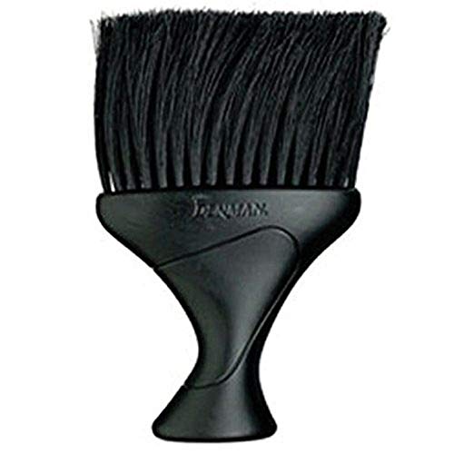 Denman Neck Duster Brush with Extra-Soft Nylon Bristles, Black Handle/Bris