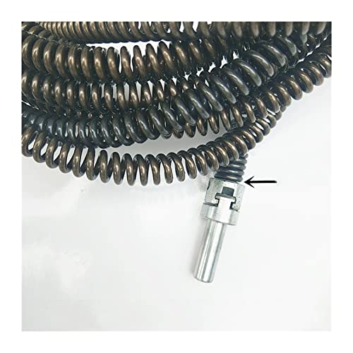 Herramienta para desatascar tuberías Yjin Store, limpiador de desagües con resorte extensible de 3-5 m, para fregadero de cocina (longitud: 5 m) miniatura 2