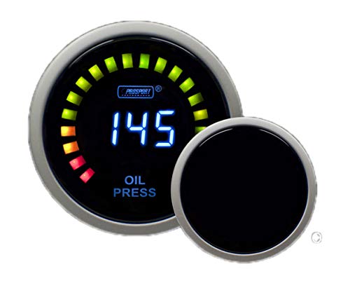 Digital Oil Pressure Gauge- Digital Series Blue 52mm (2 1/16")