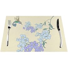Fresh Orchids Woven Placemat 12x18 Inch - 1 Fashion Pattern Design for Home and Kitchen Decor
