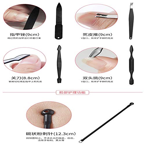 YXGS Fingernagel Zehennagel Nagelhautschneider Scherenschnitt Nagelknipser Cutter Zange-Nagelbohrer Sets Maniküre… – Bild 4
