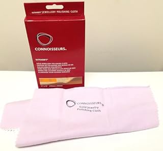 Connoisseurs Panno Pulizia Gioielli - Panno Ultra Soffice Lucidante per Pulire e Ridare Lucentezza - 100% Fibra di Cotone - 28 x 35cm