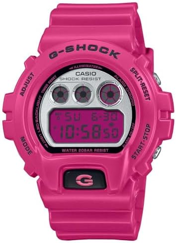 未使用‼️ G-SHOCK DW-6900 ピンク Casio G-Shock Crazy Color Digital Pink Watch DW-6900RCS-4ER, pink