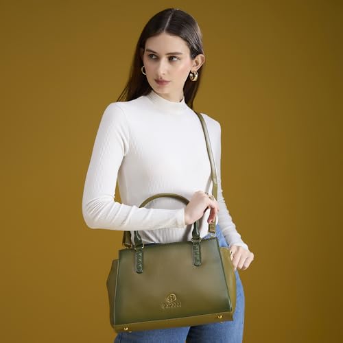 Image of Caprese Dee Medium Satchel Bag for Women with Adjustable & Detachable Strap & Multiple Compartments | Versatile Shoulder, Crossbody & Handheld Bag for Work, Travel, and Everyday Use