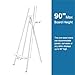 Somime A - Frame Wooden Display Easel - Adjustable Lyre Beechwood Studio Easel Stand Holding Canvas Up to 90