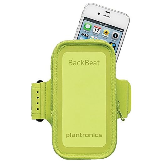 Plantronics Fit Reversible Armband High Vis Reflector Front Running Gym Workout Mobile Phone and Plantronics BackBeat Bluetooth Headphones Holder Water Resistant Fits iPhone 6, Galaxy S5 and Much More