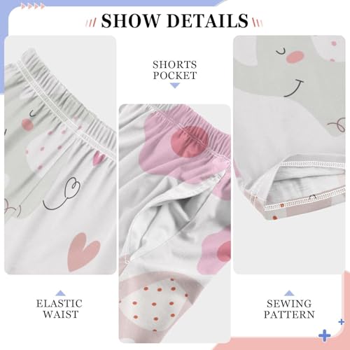 Pink Elephant Boys Pants Boys Athletic Pants Long Pant for Boywith Pockets Wide-Leg Size 6-14Y4