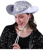 Bucket Hat Reversible Wide Brim UV Protection Fishing Hiking Foldable Summer Sun Hat Beach Travel Party Hat (US, Alpha, One Size, Silver White)