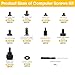 524PCS PC Screw Kit, Motherboard Standoffs & Screws for M.2 SSD, NVMe, HDD, PC Case Fan, Power Supply, Replacement Computer Screws Set for DIY & Repair with Screwdriver