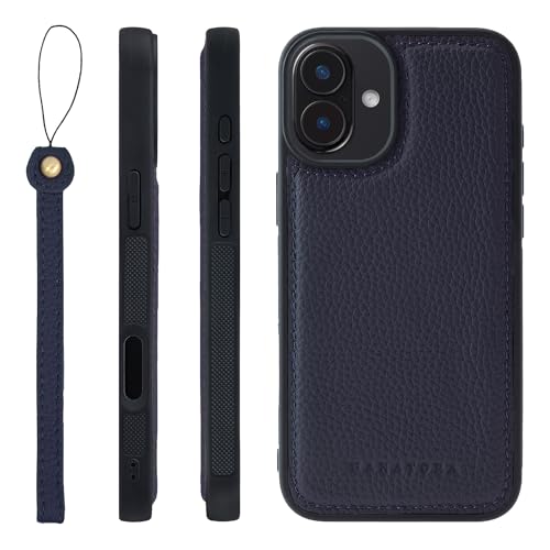 HANATORA for iPhone 16Plus �P�[�X �{�v �ϏՌ� �o���p�[�^ �X�}�z�P�[�X �X�}�z �X�g���b�v �t�� �V�������N���U�[ �M�t�g �l�C�r�[ SPGGZ-16Plus-Navy