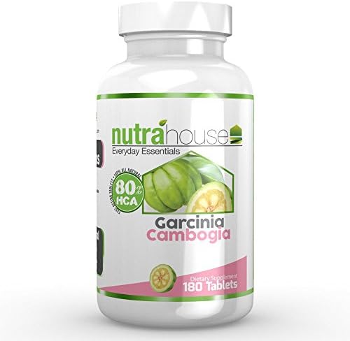 NutraHouse Vitamins Garcinia Cambogia Dietary Supplement for Weight Loss, 180 Tablets