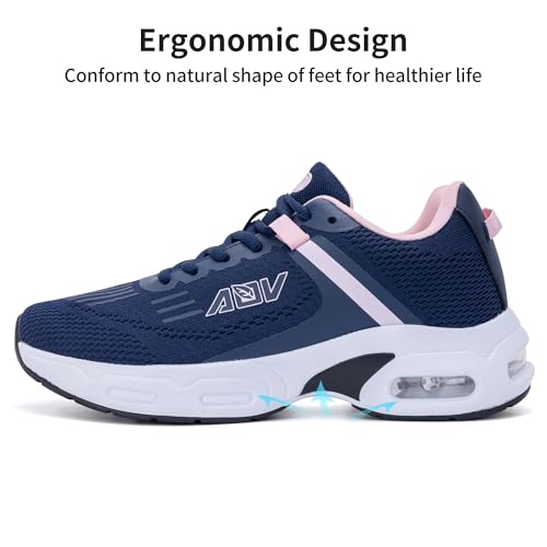 Image of AOV Women Arch Support Walking Shoes Orthotic Tennis Sneakers for Plantar Fasciitis Athletic Running Shoes