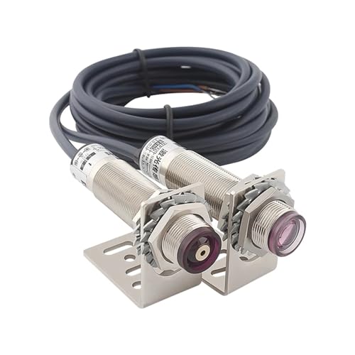 M18 Laser Counter photoelectric Switch Waterproof E3F-30C1/30L Infrared 30m Detection Distance Visible Light Sensor with Bracket