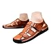 Imagen de Sandalias Hombre Piel Sandalia Hombre Chanclas Verano Vestir De Caballero Flip Flops Zapatos Cholas Zuecos Cuero Calzado Viaje Comodas Abarcas 40 Planas Zapatillas Casa Hebilla Talla 47 Oficina