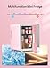Reemix Skincare Fridge, Mini Beauty Fridge with LED Mirror, 4L Portable Small Refrigerator for Bedroom, Car, Office & Dorm, Cooler & Warmer (Pink)