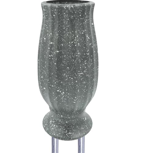 Cemetery vase for Grave Decorations,Flower Holders for Cemetery vases with Metal Spikes&Drain Stopper,Grave Decorations for Cemetery Headstone Vase,Ideal for Honoring The Loss of L image 7