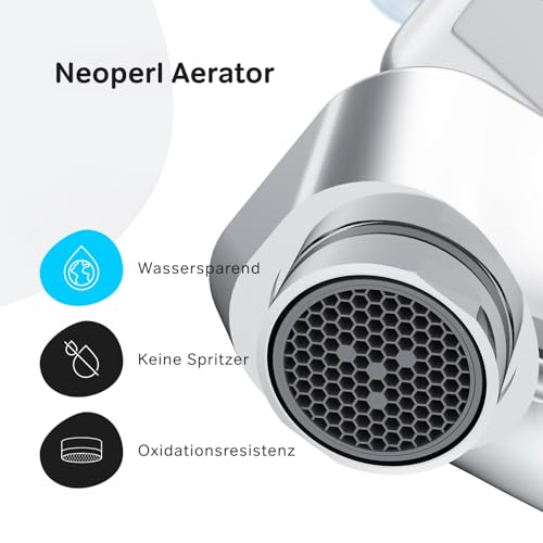 der Kalkablagerungen einfach entfernt und 50% Wasser spart. - Detailansicht von AM.PM Hit Badarmatur Test 2026 – Dealfox...