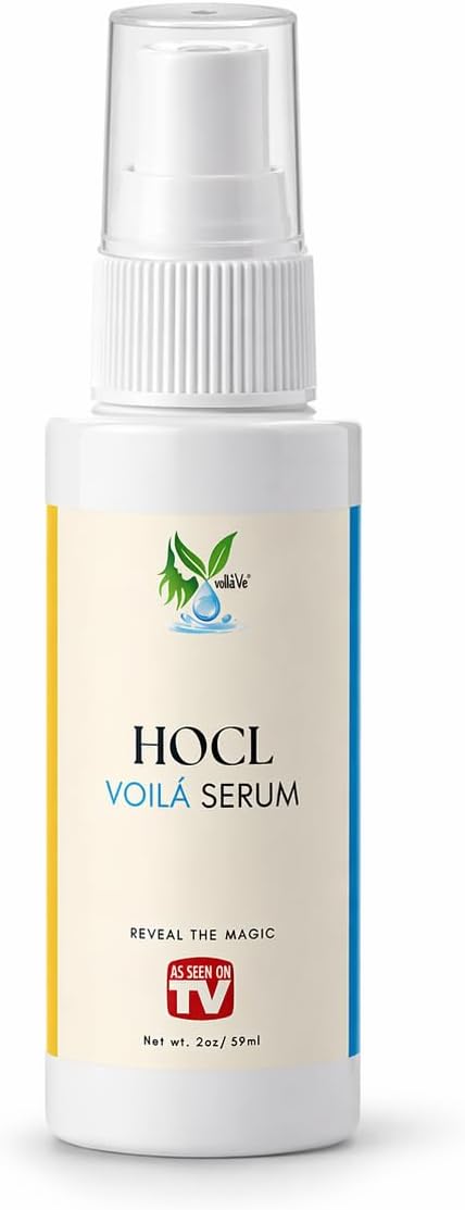 Pure Hypochlorous Acid Serum, Anti-Wrinkle Hypochlorous Acid Face Serum for Redness - Reduce Dryness, Skin Irritation, Eye Puffiness & Dark Circles | For Acne & Spots 2.0 Oz