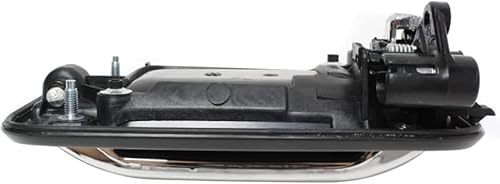 Miniatura 8 de KarParts360 Para Ford F-150 Manija de puerta exterior delantera, bisel negro del lado del conductor con palanca cromada (2004-2014), con agujero