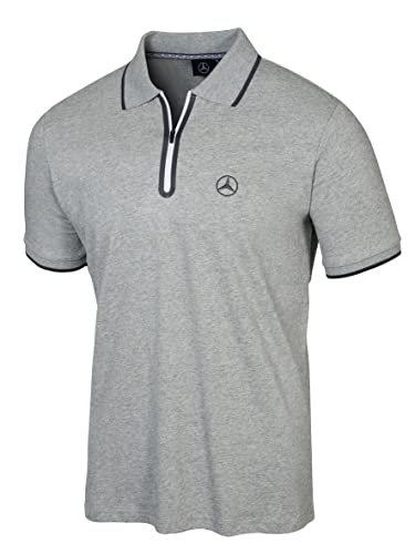 Mercedes-Benz. Polo de Caballero, Color Gris. Algodón. Producto Oficial Collection. Talla XL Cover