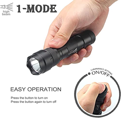 Ultrafire Wf-502B Mini Led Flashlight 1000 Lumens Single Mode Tactical Edc Emergency Flashlight Waterproof Small Portable Bright Torch (Battery Not Included) #TOP3