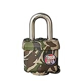 Master Lock (マスターロック) 南京錠 鍵式 屋外 カバー付 迷彩 本体幅40mm 吊高内径25mm 防犯 317DSPT