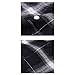 Men's Long Sleeve Fashion Plaid Shirt Regular Flannel Plaid Button Shirt Slim-Fit Work with Pocket Shirts (Black,Large)
