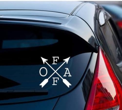 Image of STICKY DUDE FAFO Sticker FCK Around and Find Out Sticker, Funny Vinyl Waterproof, 6 in - Windshield Car Decal Laptop Wall Window Bumper (White)