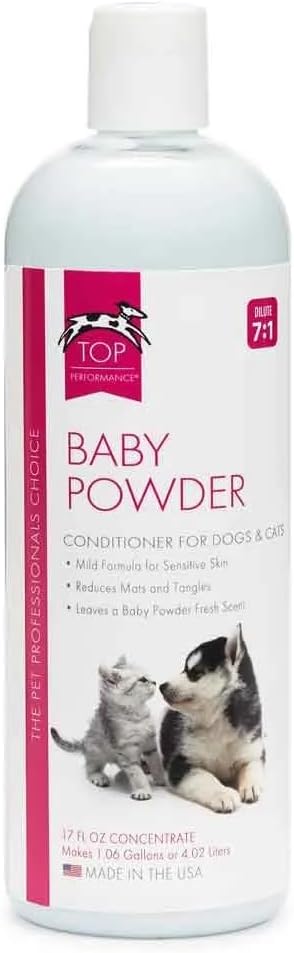 Dog Grooming Baby Powder Shampoo Conditioner Cologne Mist or Waterless Shampoo (Conditioner - Gallon)