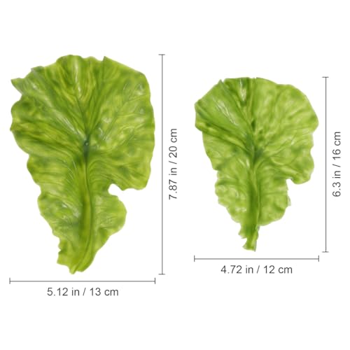 ibasenice 20Pcs Artificial Lettuce Leaves Simulation Lettuce Leaf Models — view 5