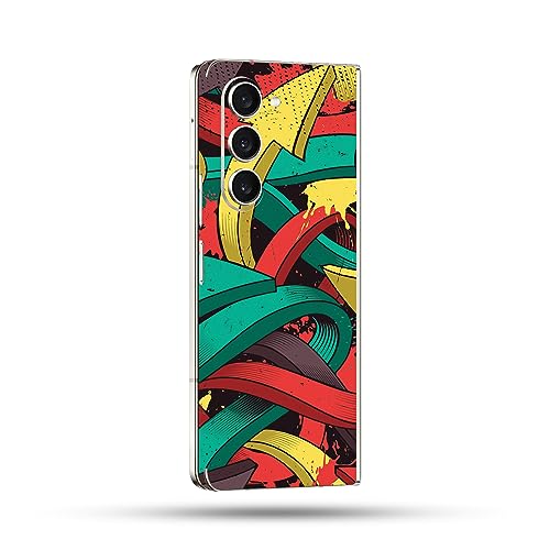 Image of MightySkins Skin Compatible with Samsung Galaxy Z Fold 5 Full Wrap - Puppy Fall | Protective, Durable, and Unique Vinyl Decal wrap Cover | Easy to Apply, Remove, and Change Styles | Made in The USA