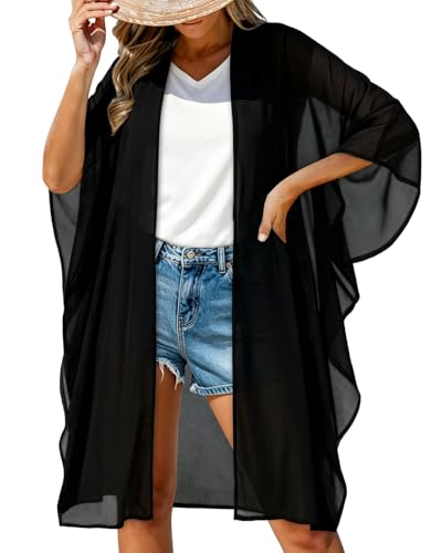 Image of Women's Kimono Beach Cover up for Summer Bathing Suits Cardigans Casual Loose Swimwear 2026