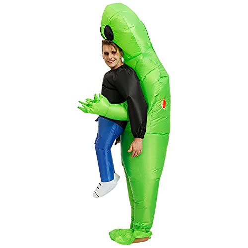 Opblaasbaar buitenaards kostuum voor volwassenen en kinderen ruimte buitenaards pick me up kostuum opblazen halloween… - Image 4