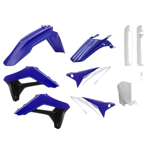Polisport Motocross (MX) Replica Plastic Enduro Kit for Sherco SC/SC-F (2019-23) Dirt Bike – OEM Quality, Durable, Flexible & Perfect Fit – Blue/White/Black