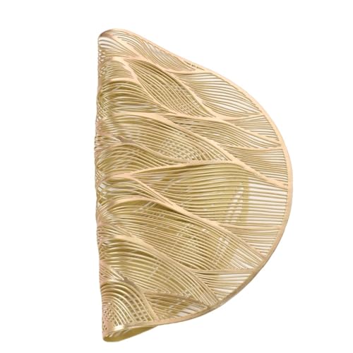 Set de table doré ajouré 38 cm lot de 2 pour décoration de cuisine moderne