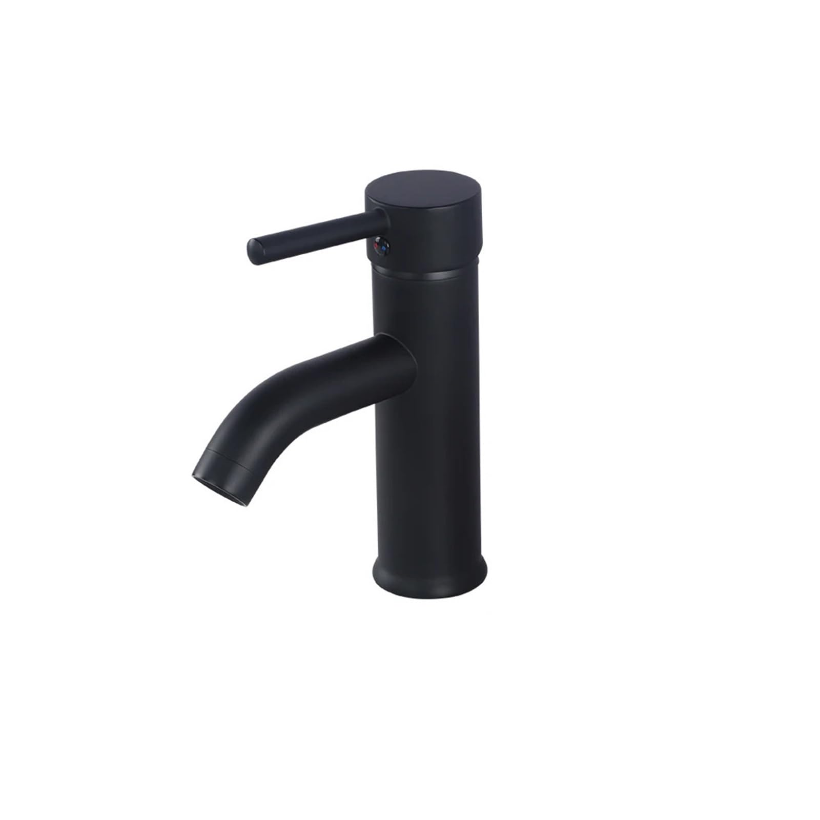 ZYCHSJXA Brass Balck Deck Mounted Hole Single Handle Cold Bathroom Mixer Sink Tap Basin Faucet Vanity Water Tapware(Balck)
