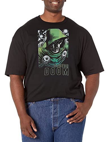 T-shirt Marvel Doom Gloom pour homme en coton confort noir
