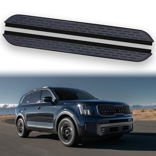 2Pcs Side Steps Pedal Nerf Bars Fits for KIA Telluride 2020-2025 Black Running Boards