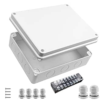 SCHYIDA Set 4 Scatole Derivazione Esterne - Impermeabili IP55 Per Cavi - Bianche 85x85x50mm - Foto 4