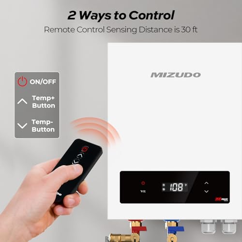 MIZUDO Electric Tankless Water Heater, 18kW 240 Volts, On Demand