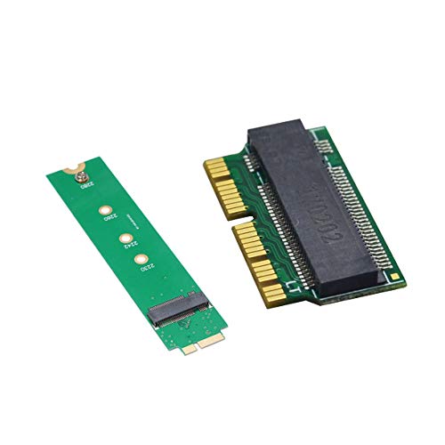 Bloepum 2 Pcs Convert Card: 1 Pcs 12 & 16 Pin Ngff M.2 Nvme Ssd Convert Card Adapter Card & 1 Pcs M.2 Ngff Ssd to A1369 A1370 Converter Adapter Card