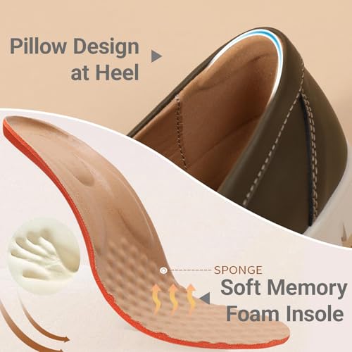 Image of QAE Loafers for Women Penny Loafers Slip On Sneakers Womens Shoes Dressy Casual Comfortable Ladies Summer Shoes