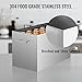 VEVOR 15 Quart Water Bath Canner - Stove Top Canning Pot with 2 Canning Racks, 304 Food Grade Stainless Steel, Flat Bottom Brushed Design, Holds 15 Quart Jars