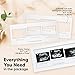KeaBabies Baby Sonogram Picture Frames - Trio Ultrasound Picture Frames, First Time Mom Gift, Cute Pregnancy Reveal Photo Frame, Baby Gender Reveal Gift, Newborn Nursery Decor (Alpine White)